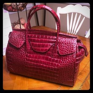 📍MUSKA MILANO Genuine Italian Alligator handbag
